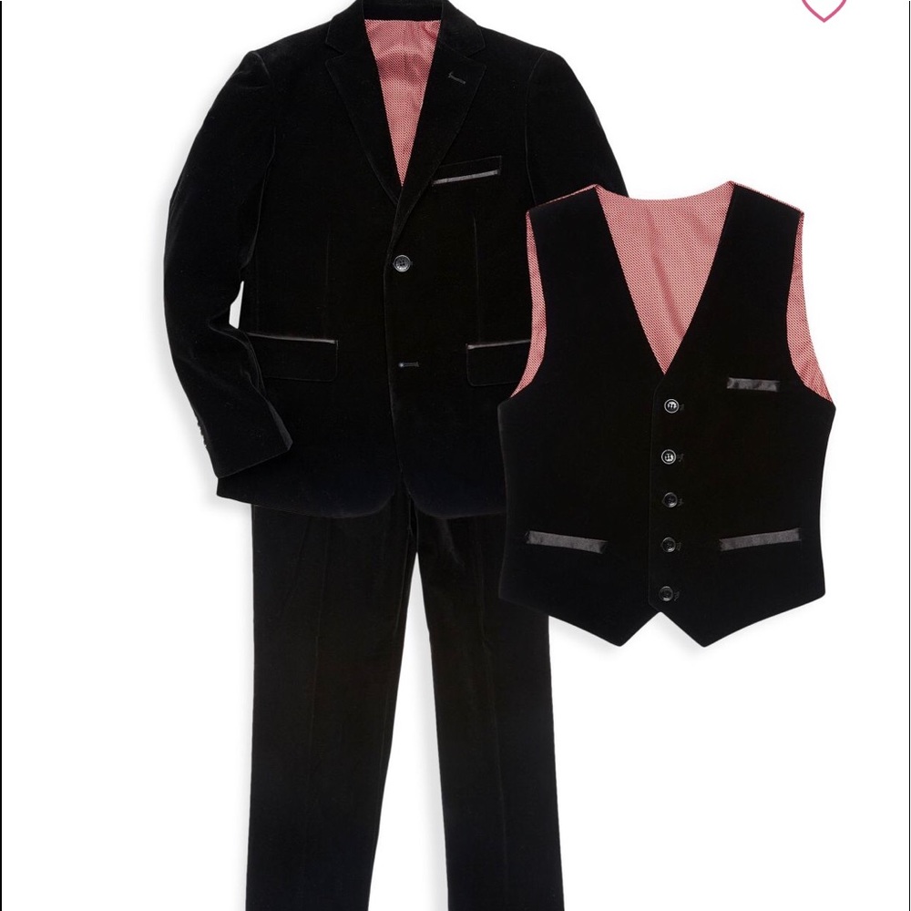 Isaac Mizrahi Boy’s 3-Piece Velvet Suit-Size 6